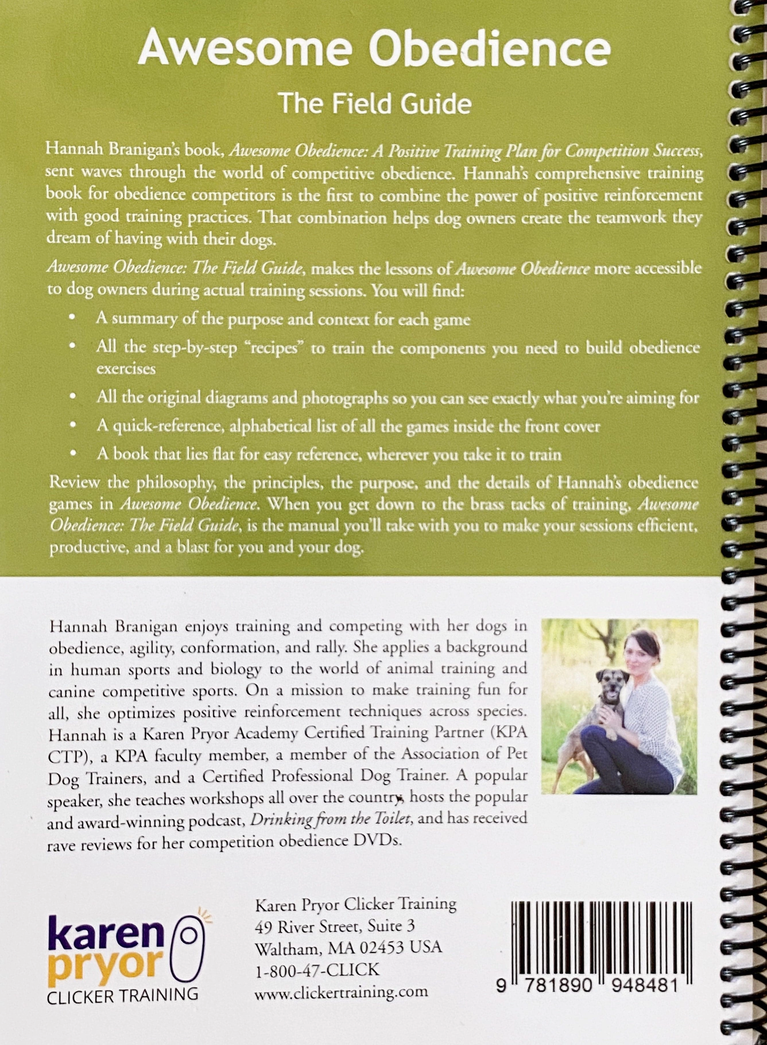 Awesome Obedience: The Field Guide by Hannah Branigan