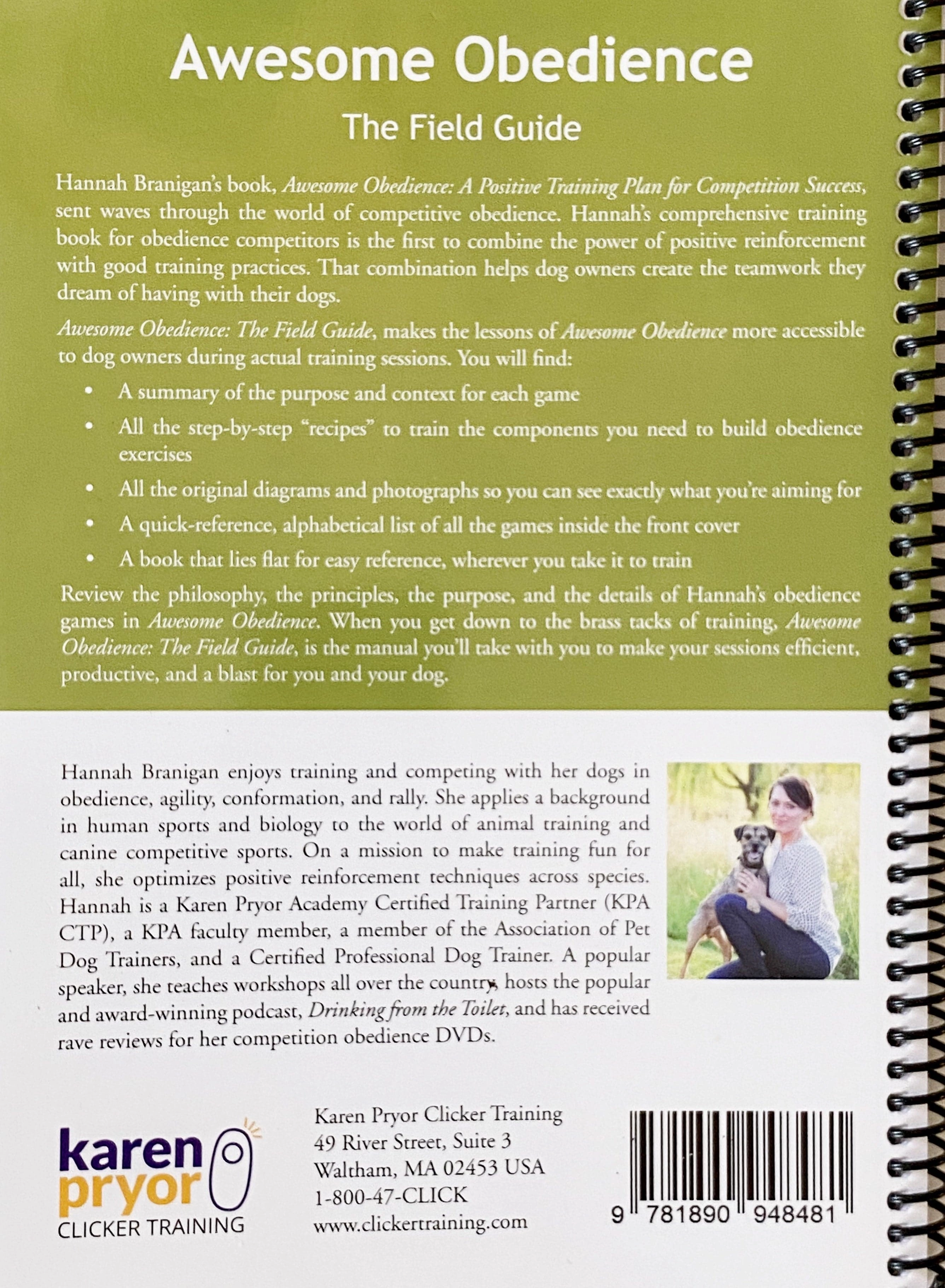 Awesome Obedience: The Field Guide by Hannah Branigan