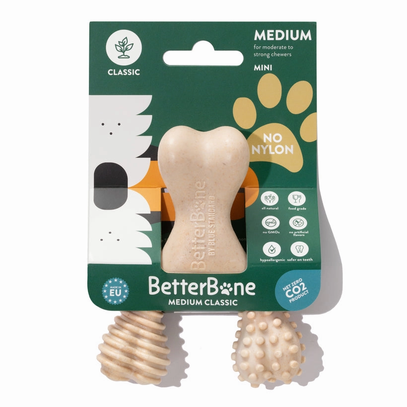 BetterBone | Dog Chew Toy | Medium Durability for Everyday Chewers - Classic Hypoallergenic Flavour