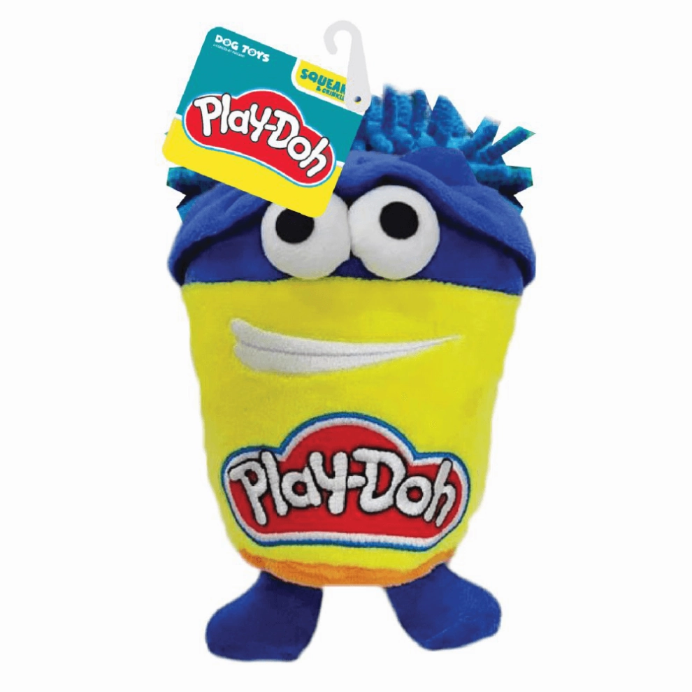 Hasbro | Squeak & Crinkle Dog Toy | Play-Doh Plush 7"