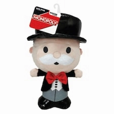 Hasbro | Squeak & Crinkle Rope Dog Toy | Mr Monopoly