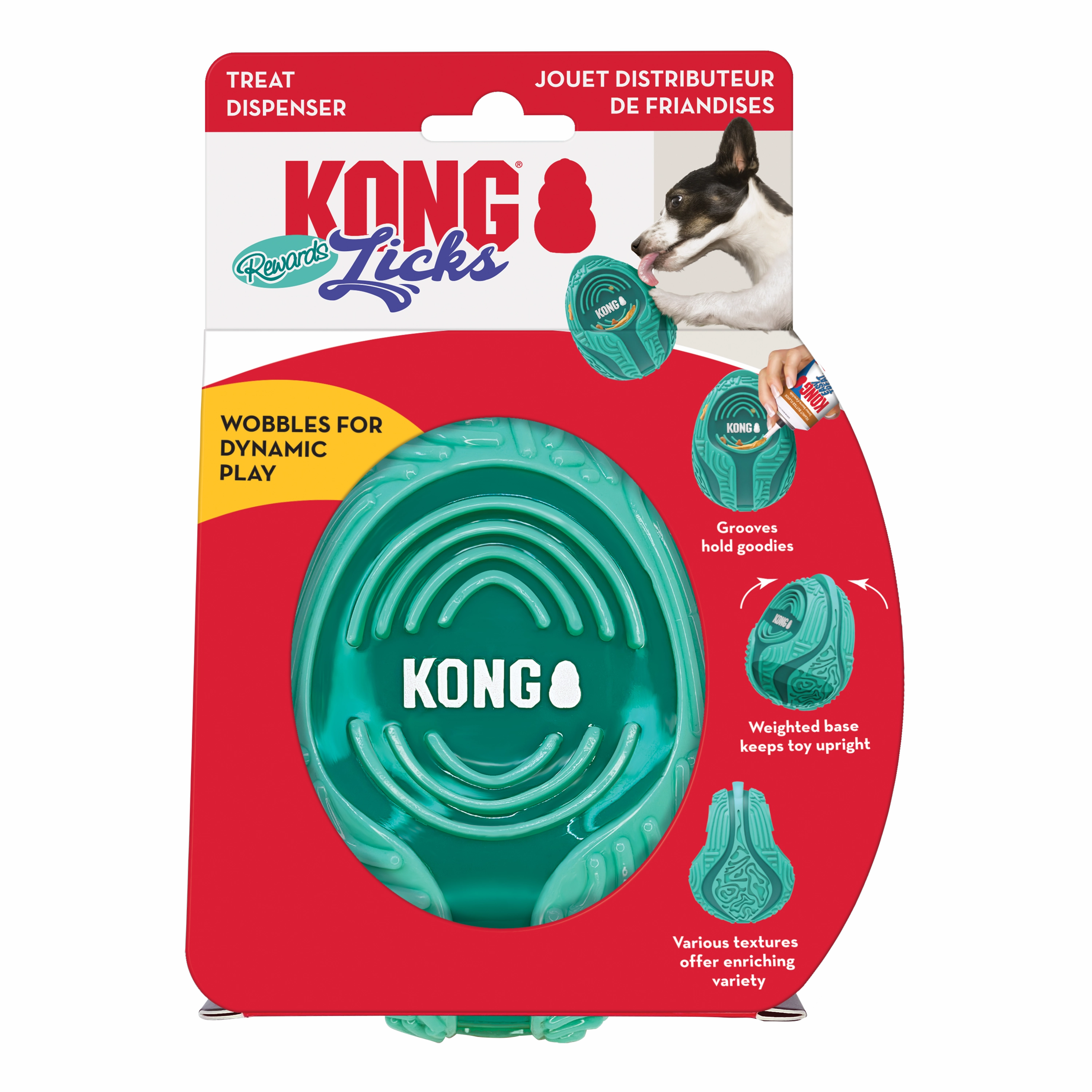 KONG | Dog Enrichment Food Puzzle Toy | Licks Rewards