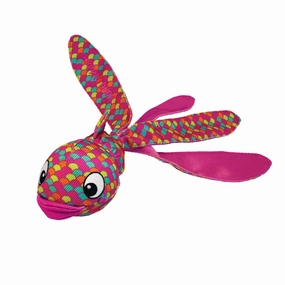 KONG | Floppy Tails Character Ball Dog Toy | Wubba Finz - Pink