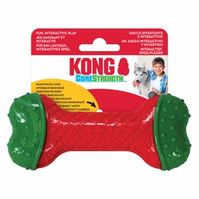 KONG Holiday CoreStrengtha??? Bone | Christmas Small/Medium Dog Chew Toy