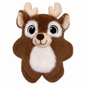 KONG Holiday Snuzzles Reindeer 2024 | Small Christmas Luxury Plush Dog Toy