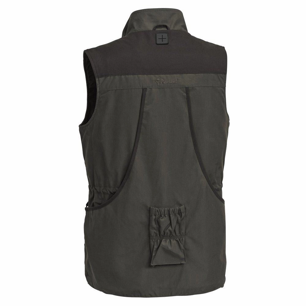 LIMITED EDITION Pinewood Men's Dog Sports Vest Dark Olive/Suede Brown Vest