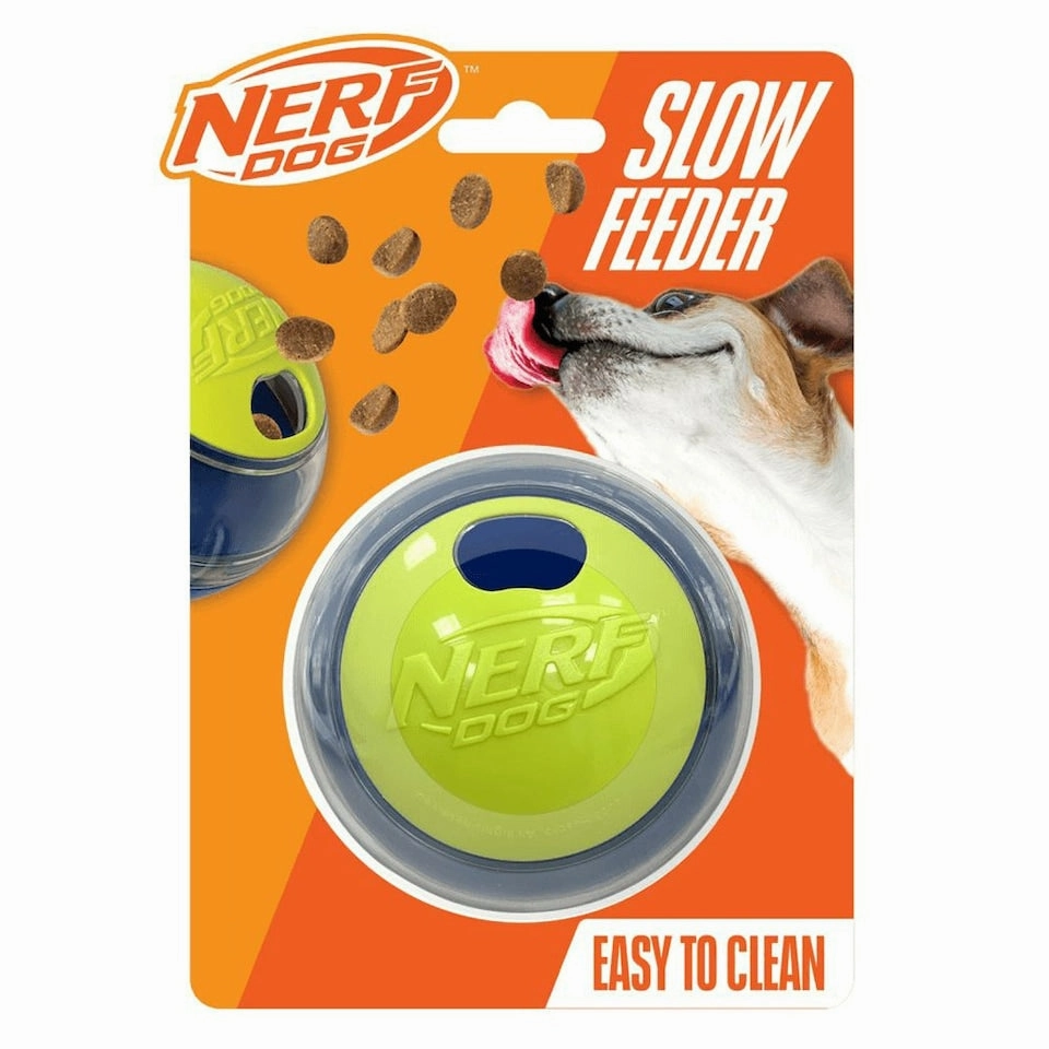 NERF Dog | Interactive Toy | Puzzle Slow Feeder Ball - 3.5"