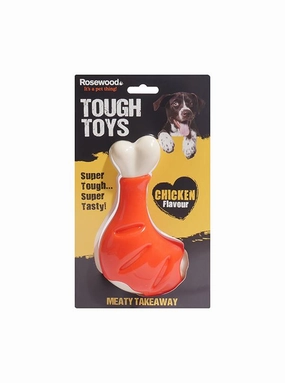 Rosewood | Dog Tough Toys Chew | Meaty Takeaway Chicken Leg