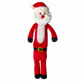 Squeaky Santa | Soft Christmas Dog Toy by Happy Pet