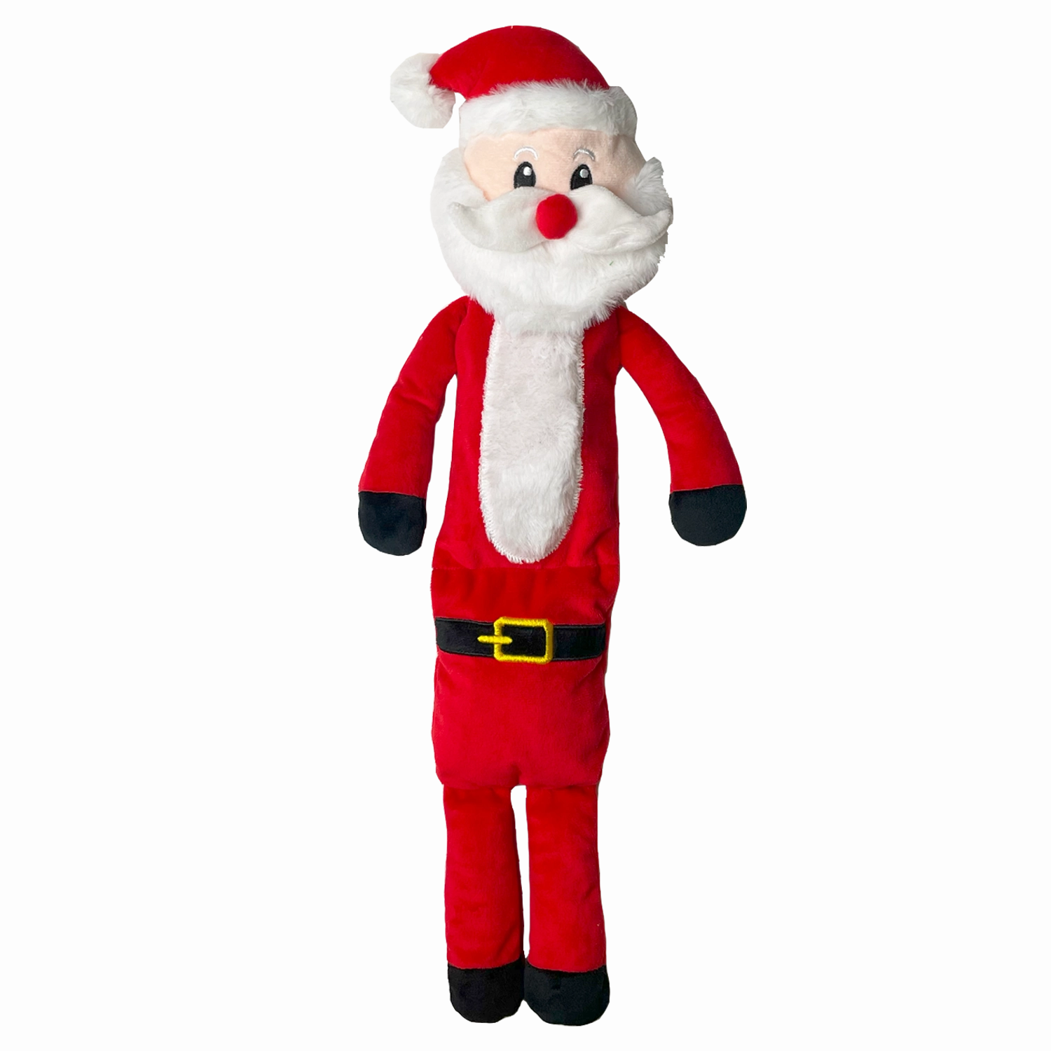 Squeaky Santa | Soft Christmas Dog Toy by Happy Pet